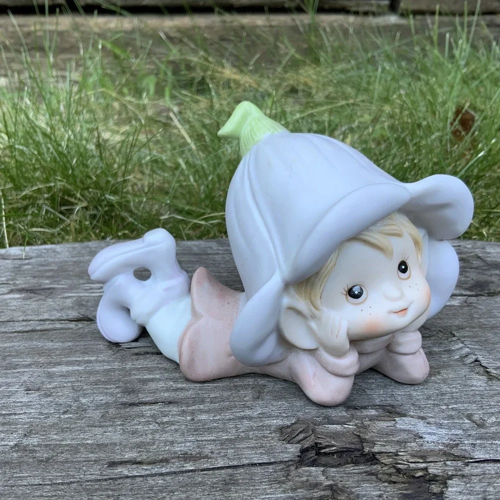 Vintage Homco Garden Pixie Elf Figurine 3